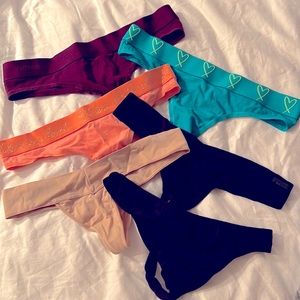 Victoria secret thongs, lot of 6